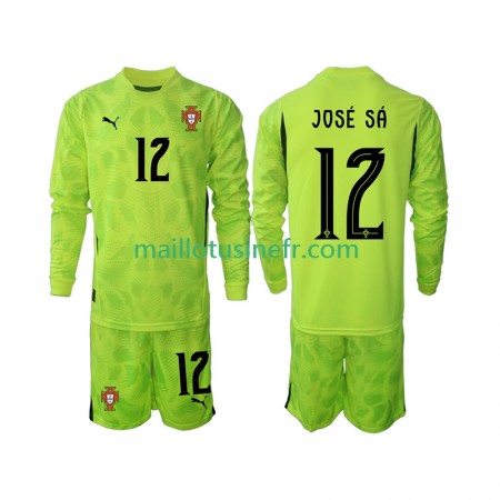 Maillot de Foot Portugal Jose Sa 12 Gardien Domicile 2025 Manches Longues - Enfant Maillot de Foot Portugal Jose Sa 12 Gardien Domicile 2025 Manches Longues - Enfant